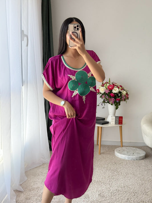 Jebba unie fushia vert CHAHRA