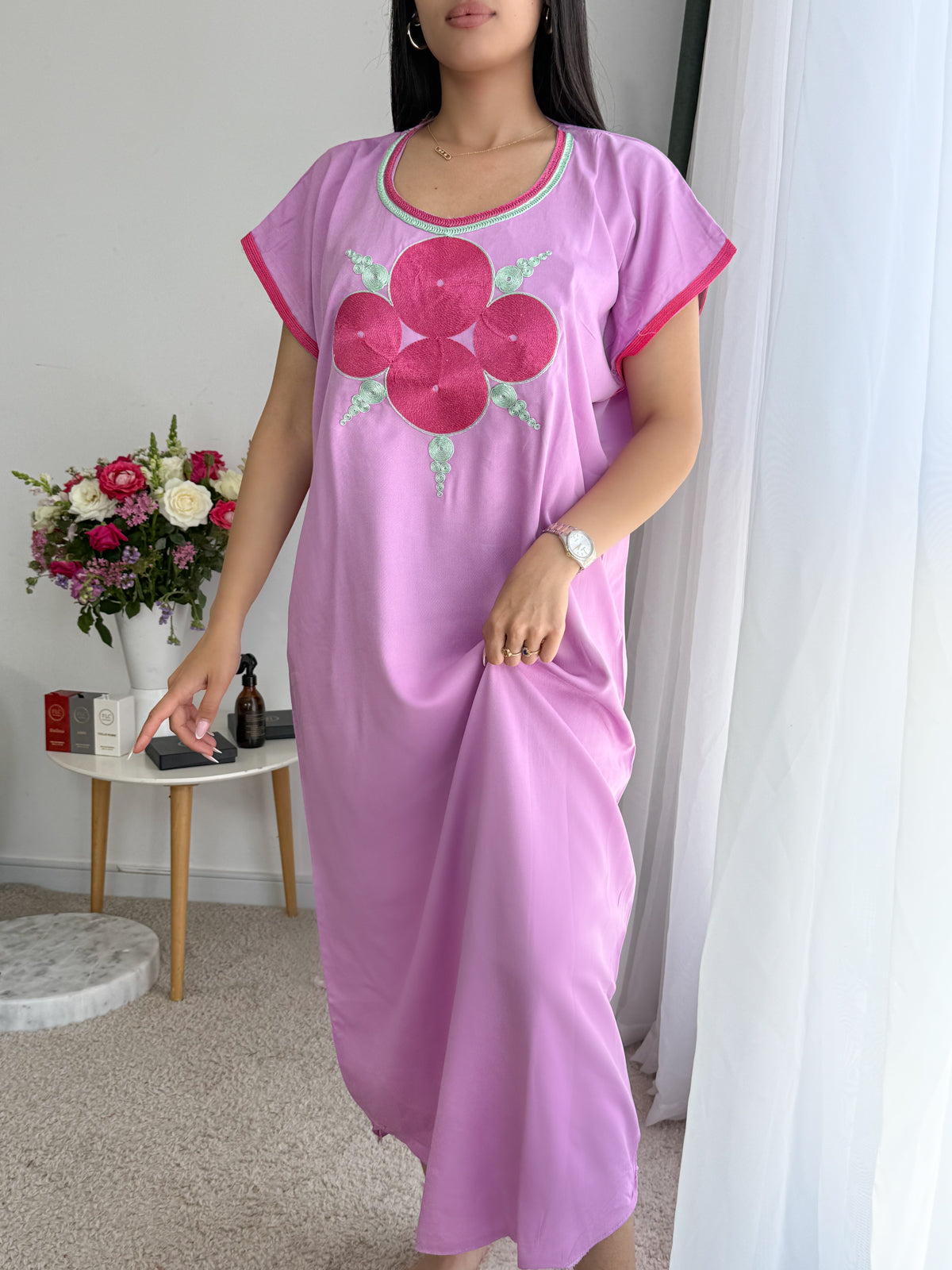 Jebba unie rose clair CHAHRA