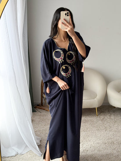 Jebba unie bleu nuit RACHIDA