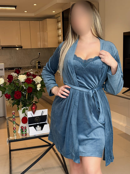 Ensemble 2 pièces super soft bleu PISSI