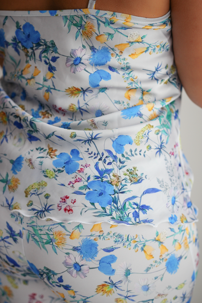 Ensemble bustier pantalon bleu RADIANCE