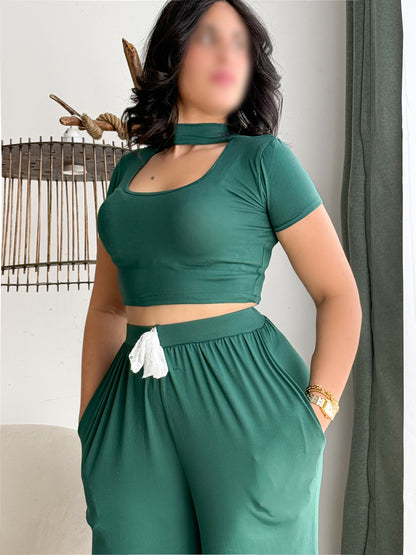 Pyjama demi manche vert GASP