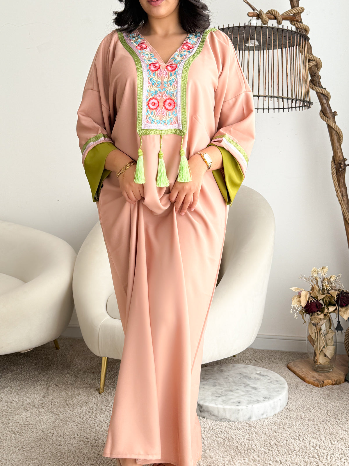 Robe d'hôtesse crevette FLORA