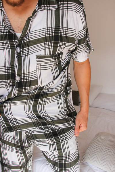 Pyjama homme vert foncé LUCIANO