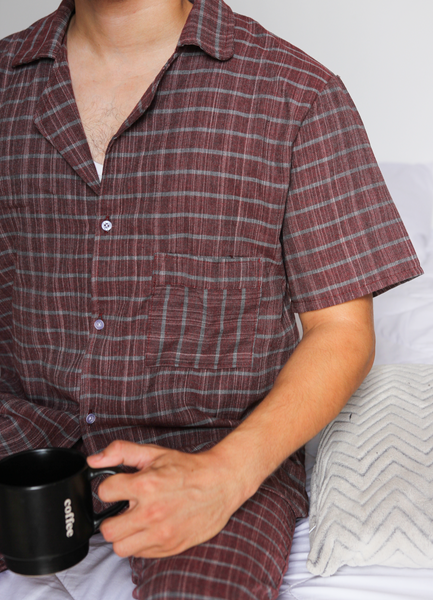 Pyjama homme grenat LUCIANO
