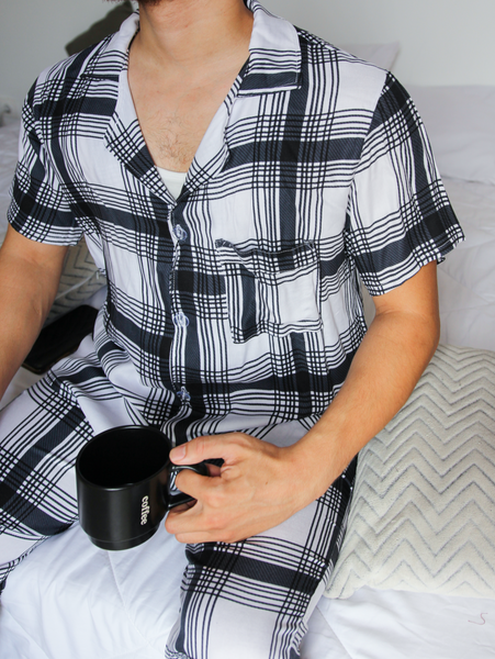 Pyjama homme bleu foncé LUCIANO