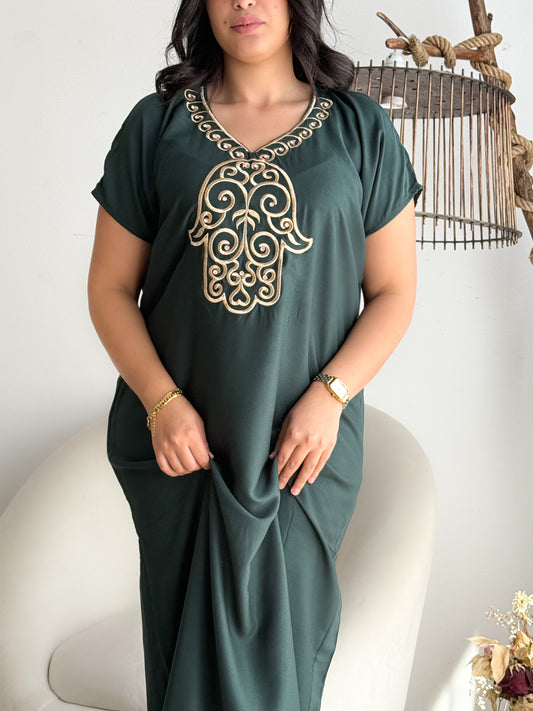Jebba unie vert foncé MOUNIRA