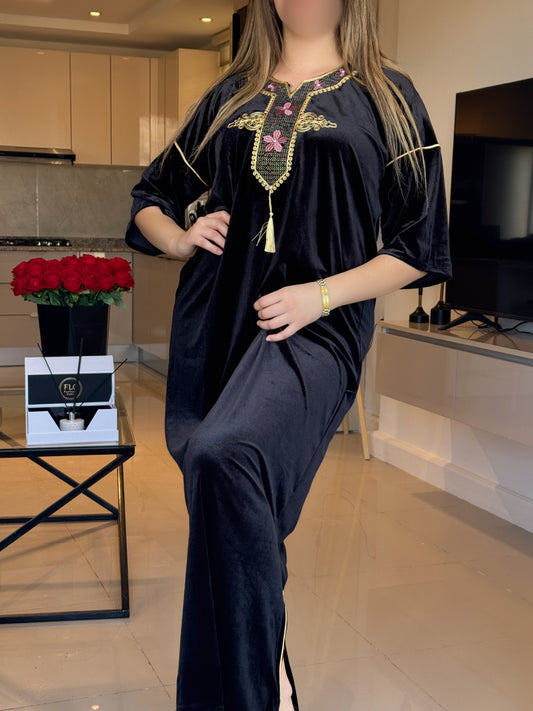 Jebba velours noir brillants SAINA