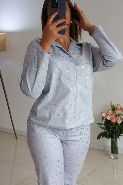 Pyjama femme gris super doux STELLA