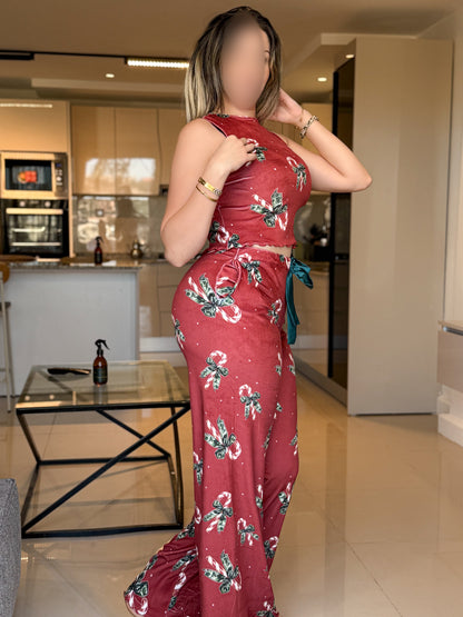 Ensemble pantalon marron CANDY CANE