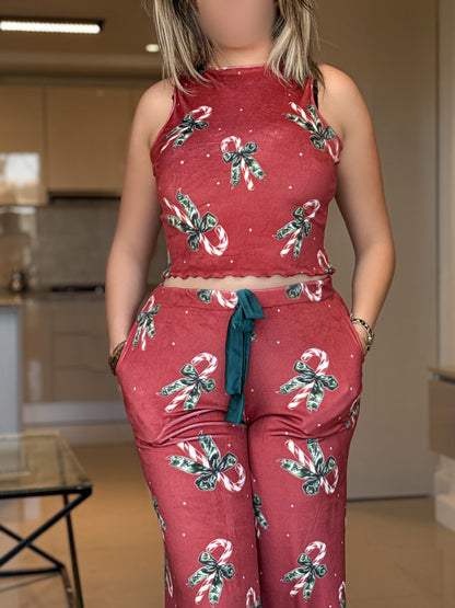 Ensemble pantalon marron CANDY CANE