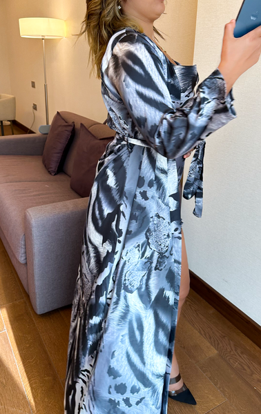Déshabillé nuisette kimono GREY SAVAGE