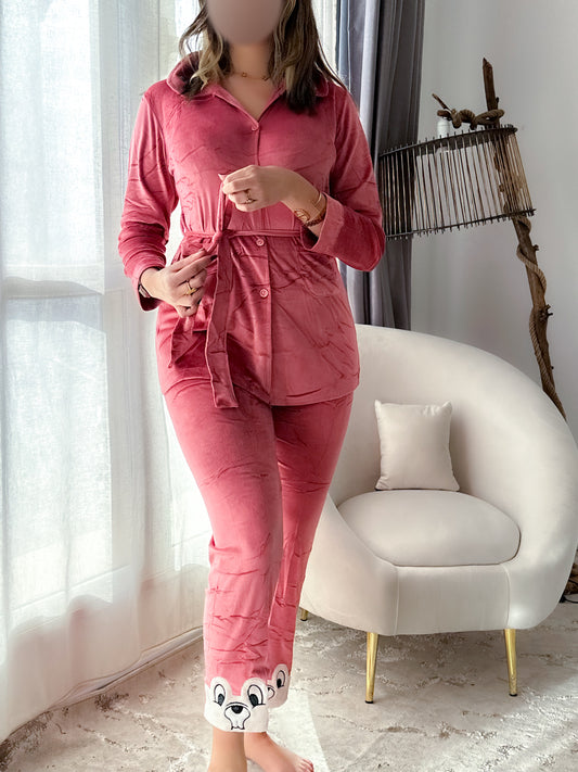 Pyjama rose pantalon RENEE