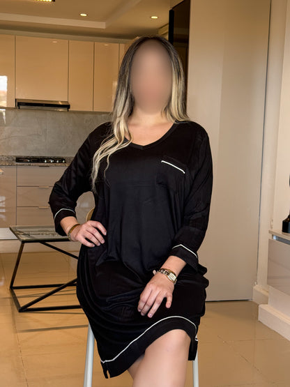 fond de robe noir unie IMMA