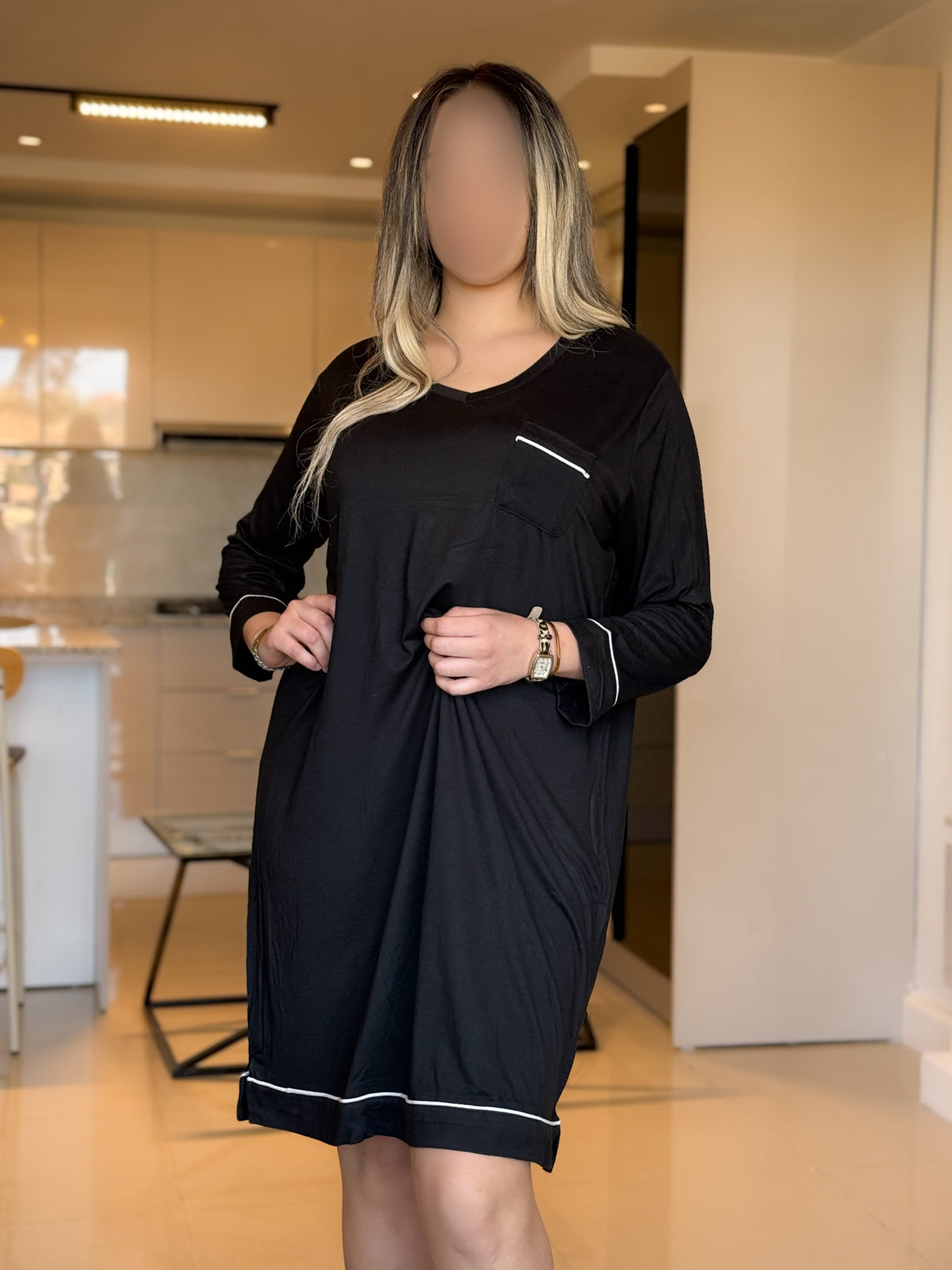 fond de robe noir unie IMMA