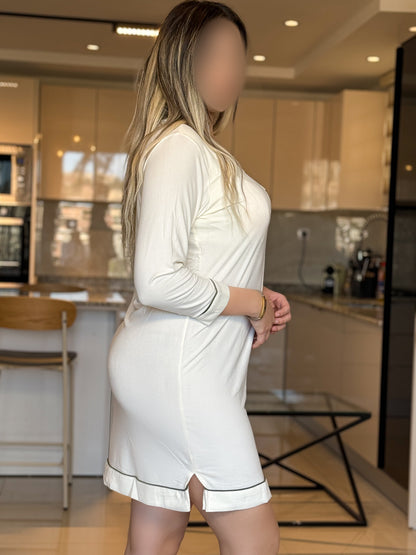 fond de robe beige unie IMMA