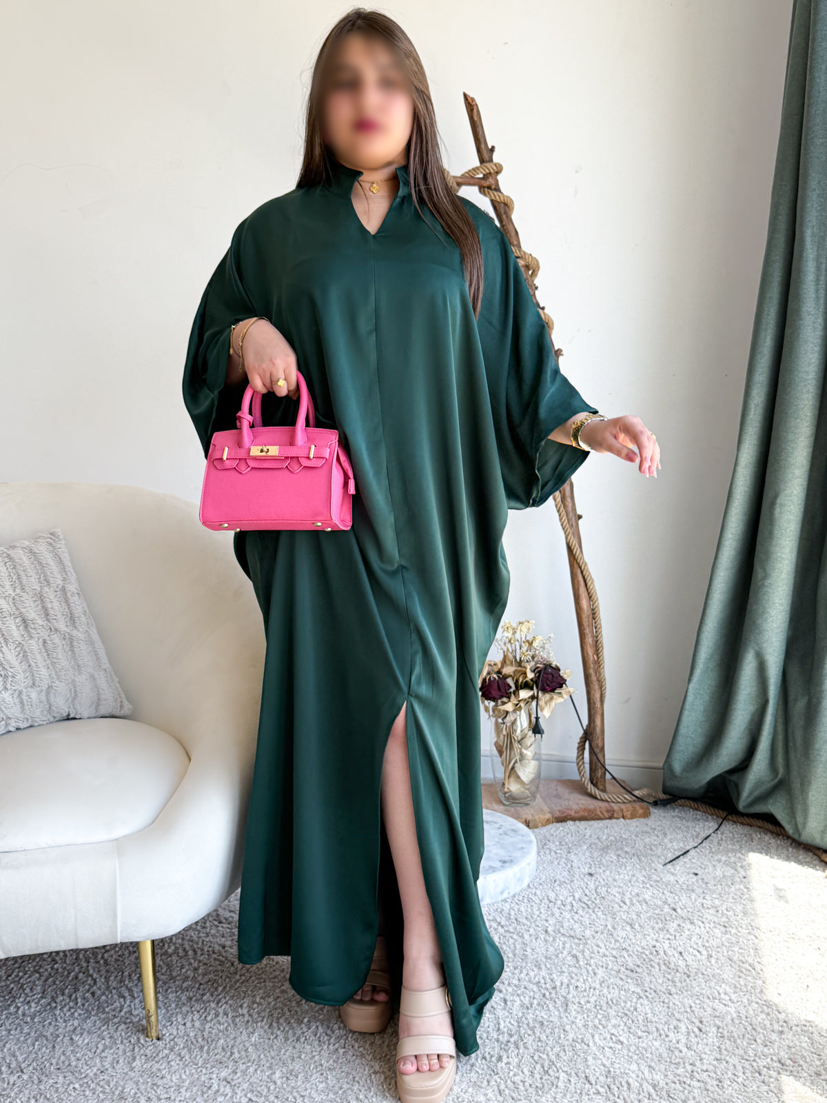 Robe vert foncé Duchesse