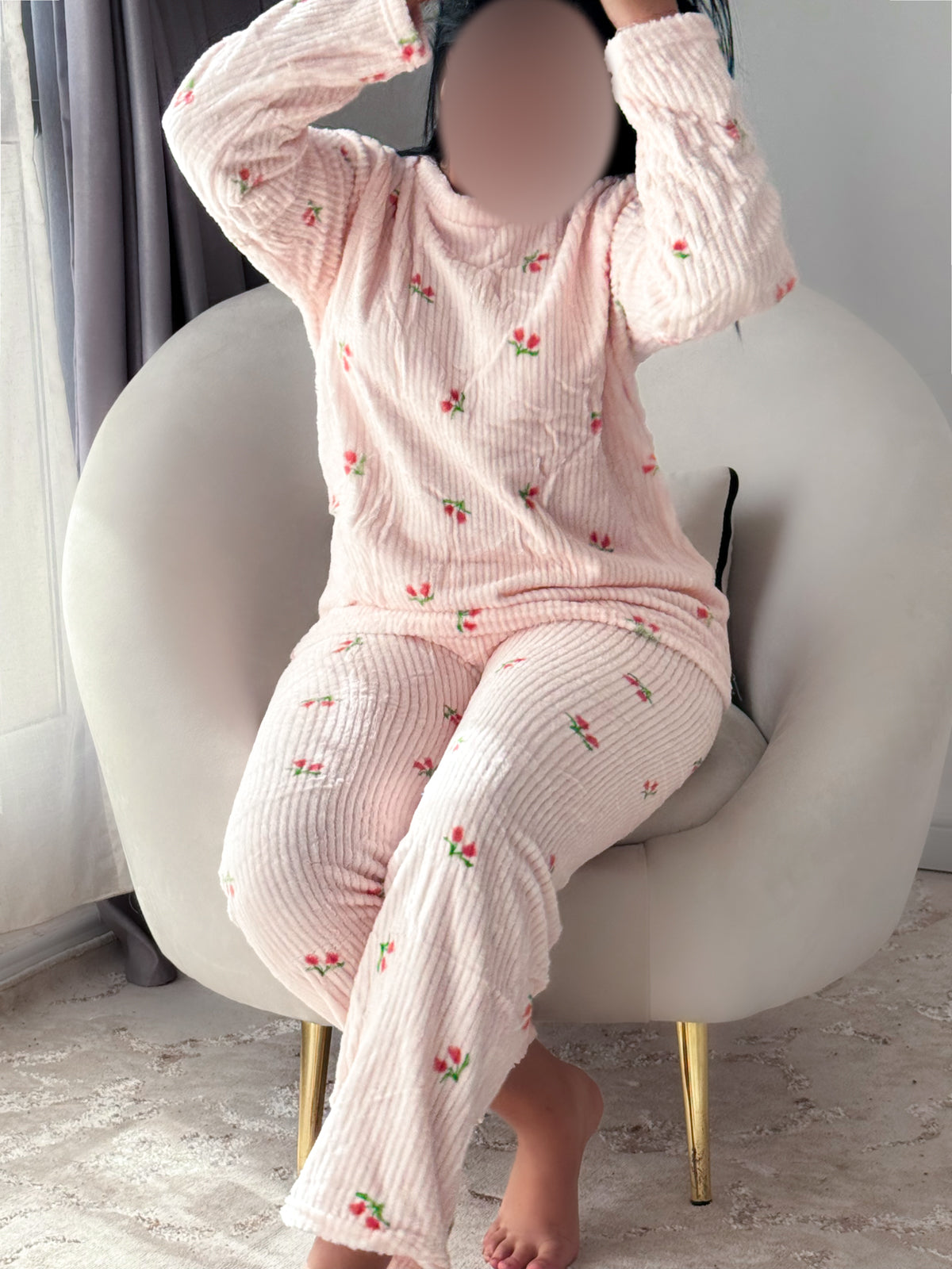 Pyjama pantalon rose BASTONI