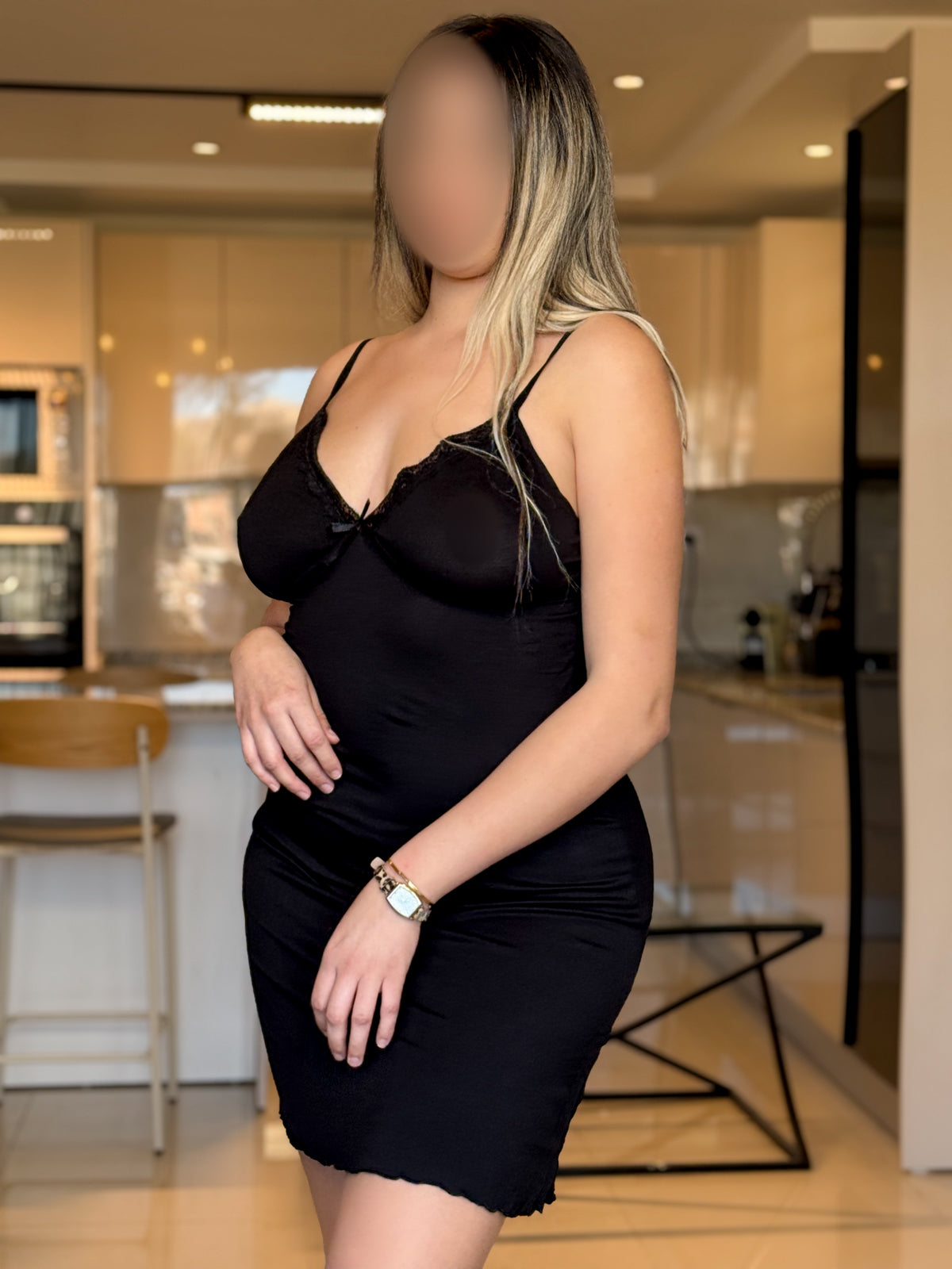 Nuisette dentelle noir TAMA