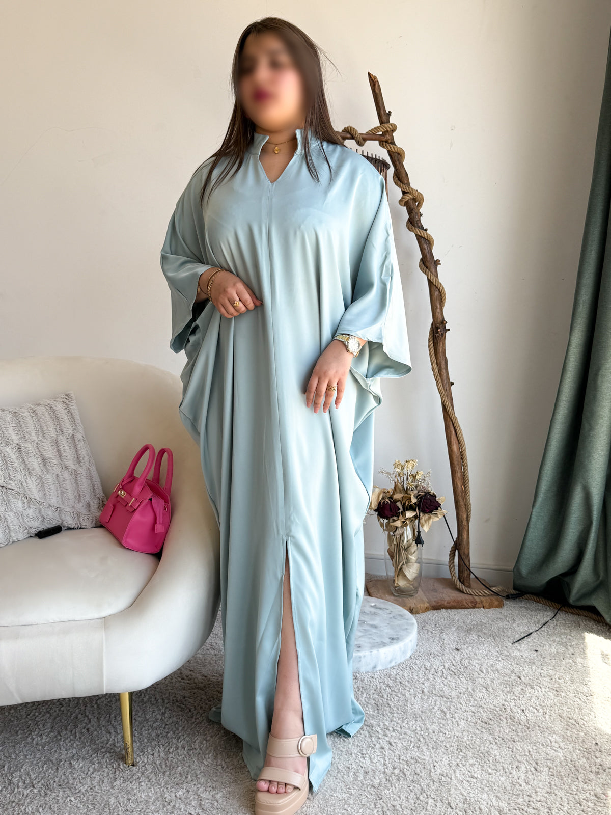 Robe bleu ciel Duchesse