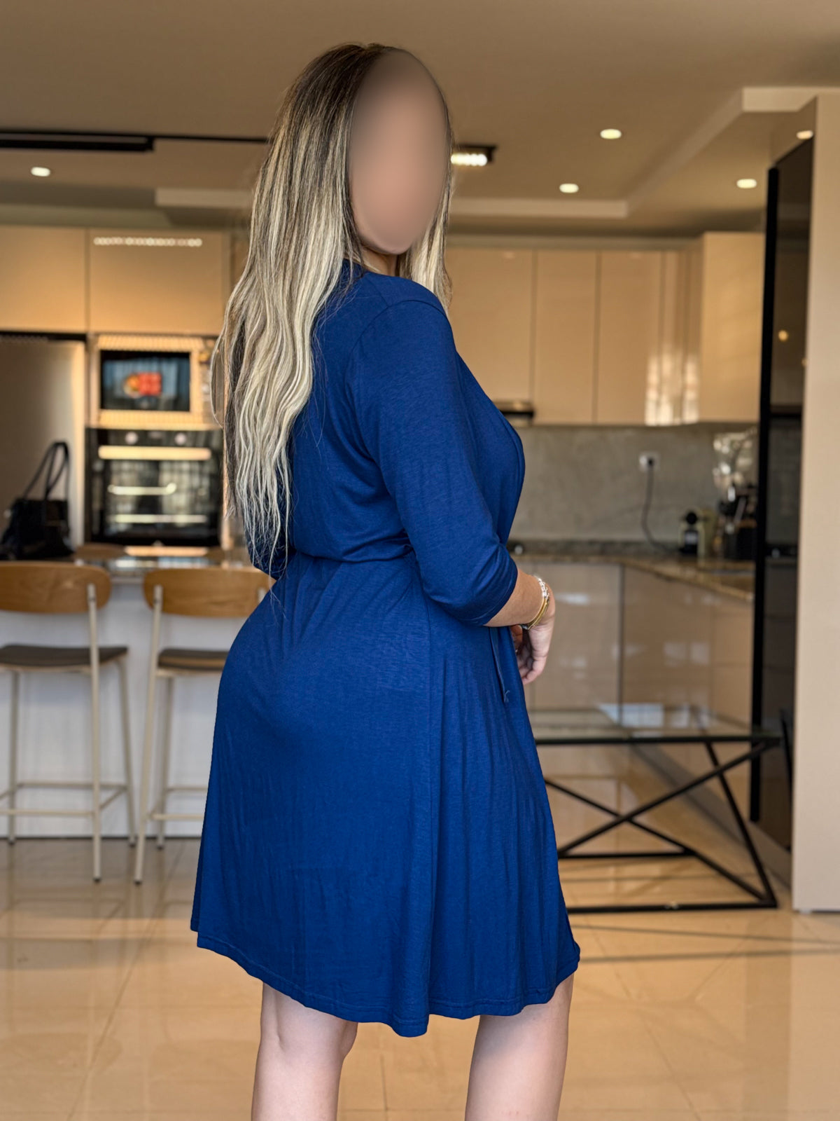 Ensemble 2 pièces nuisette bleu SAKORA