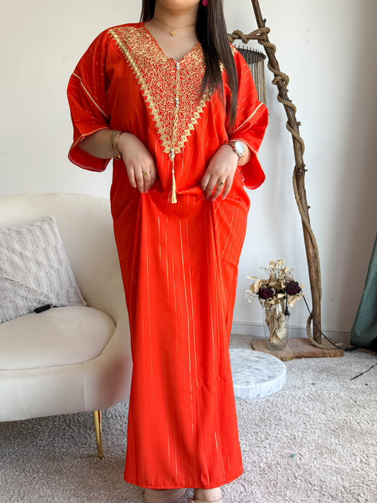 Jebba unie orange a rayures MANAL