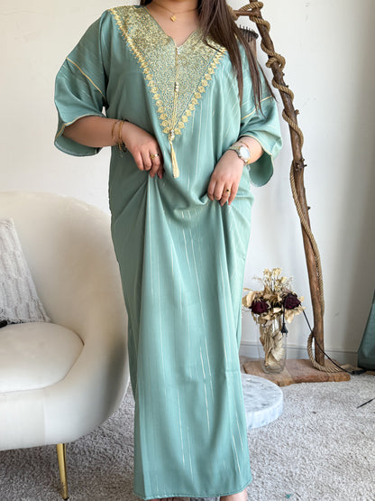 Jebba unie vert bouteille a rayures MANAL