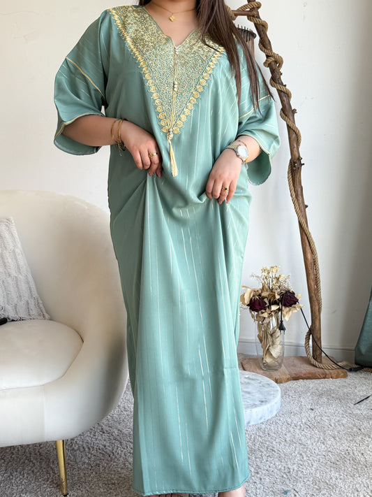Jebba unie vert bouteille a rayures MANAL