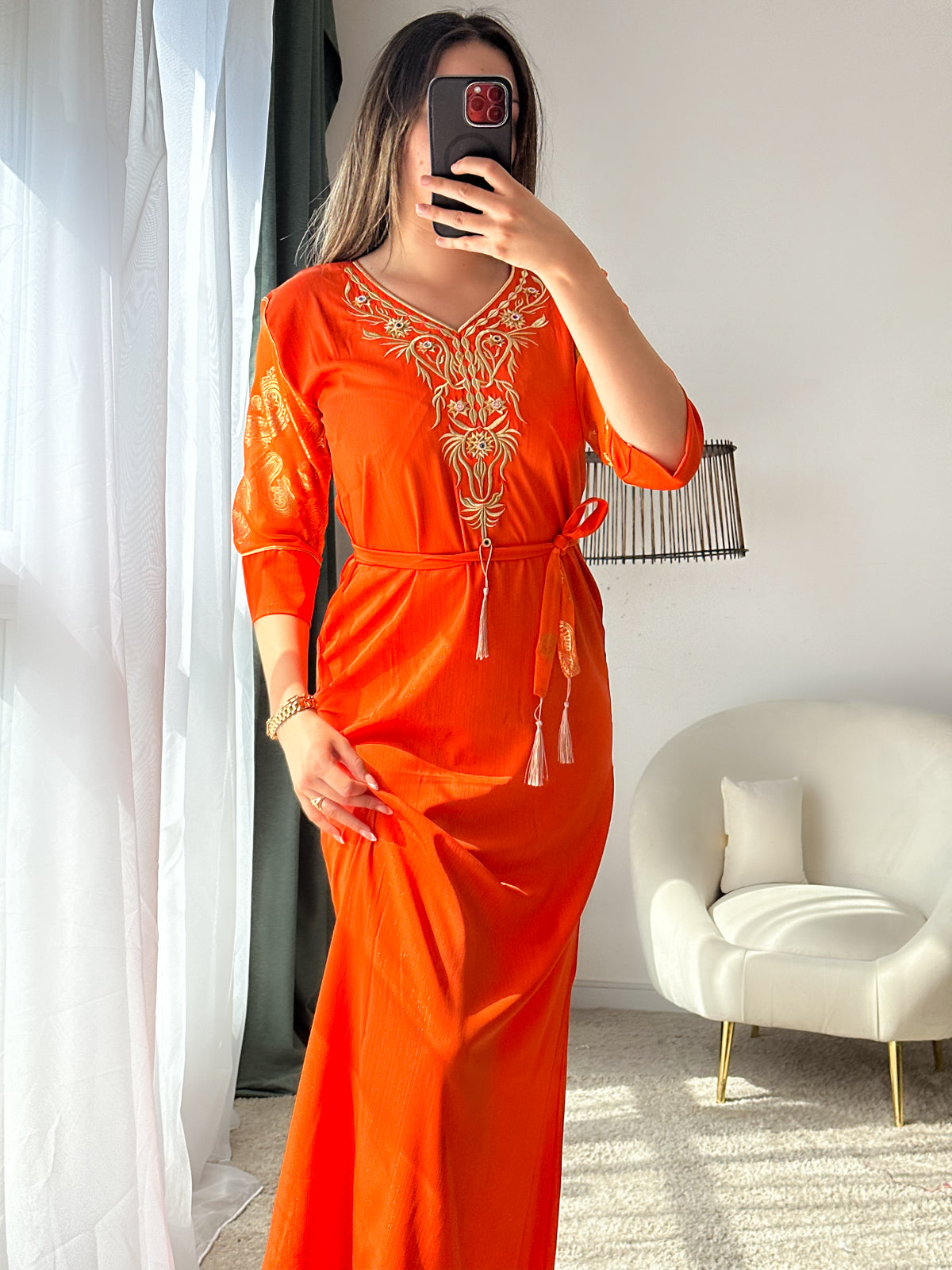 robe orange FERIEL