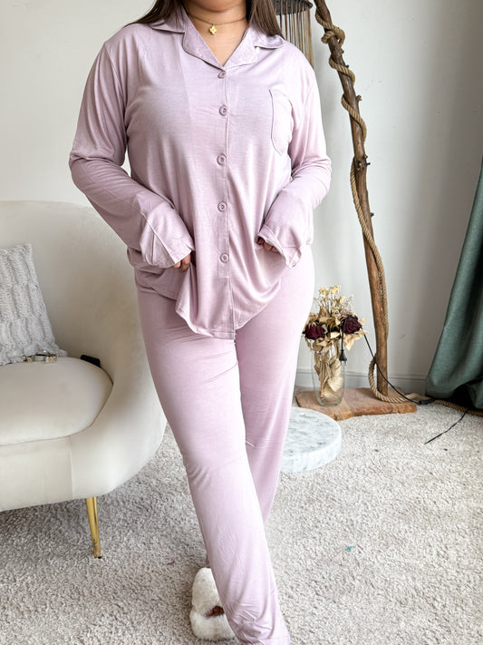 Pyjama pantalon bois de rose GABRIELLE