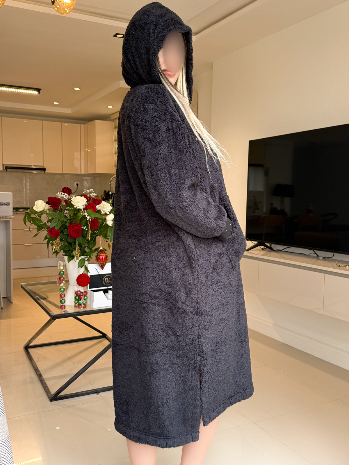 Robe de maison noir DOUDOUNA