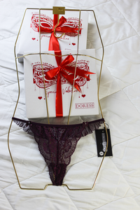 String aubergine GLITTER
