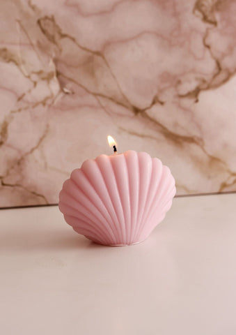 Bougie rose clair SHELL