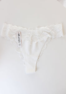 Slip dentelle blanc FIERY